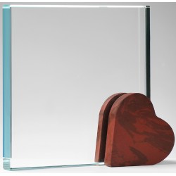 TROPHEE BOIS VERRE.