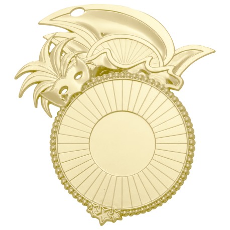Médaille porte centre asymétrique carnaval